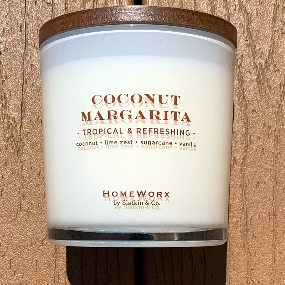 🆕HOMEWORX HARRY SLATKIN “COCONUT MARGARITA” 3 WICK CANDLE NWTS!